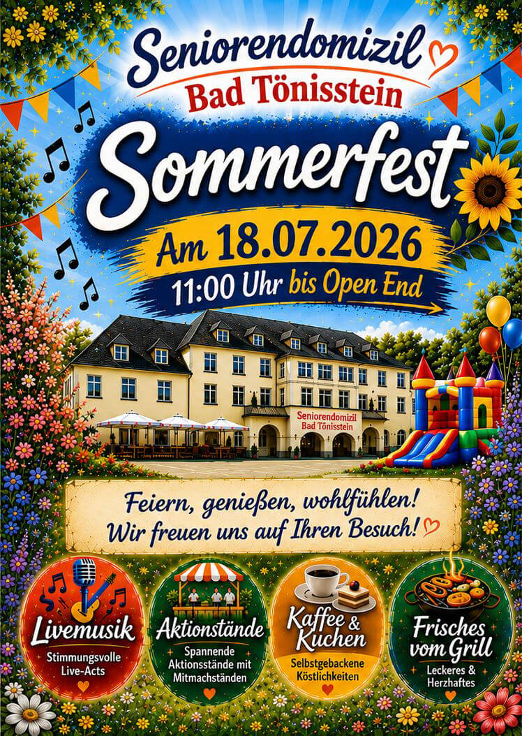 Seniorendomizil | Bad Tönisstein - Sommerfest 2026