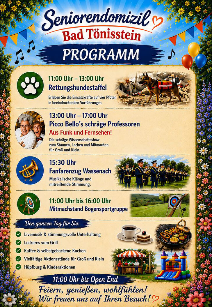 Seniorendomizil | Bad Tönisstein - Sommerfest 2026